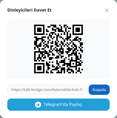 Dinleyicileri davet edin