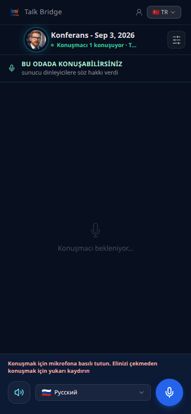 Dinleyici konuştuğunda